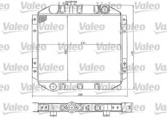 VALEO 819168 Radiator, engine cooling